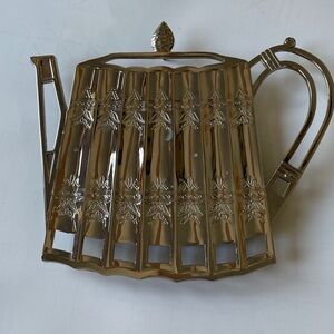 Vintage 1992 Godinger Silver Co.Tea pot Trivet wall hanging